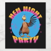 新婦のパーティー 面白い 結婚前のお楽しみ会 ワインラベル (シングルラベル)