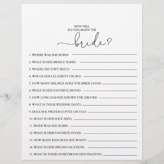 新婦のブライダルシャワー (正面)