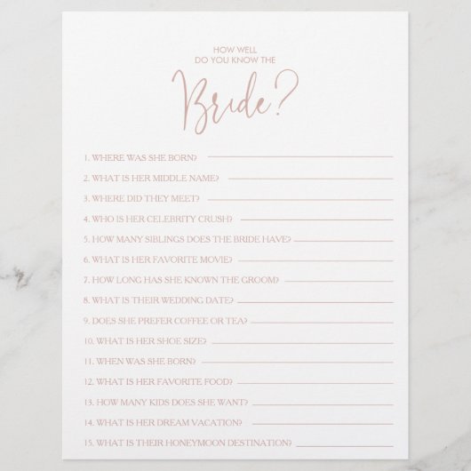 新婦のブライダルシャワー (正面)