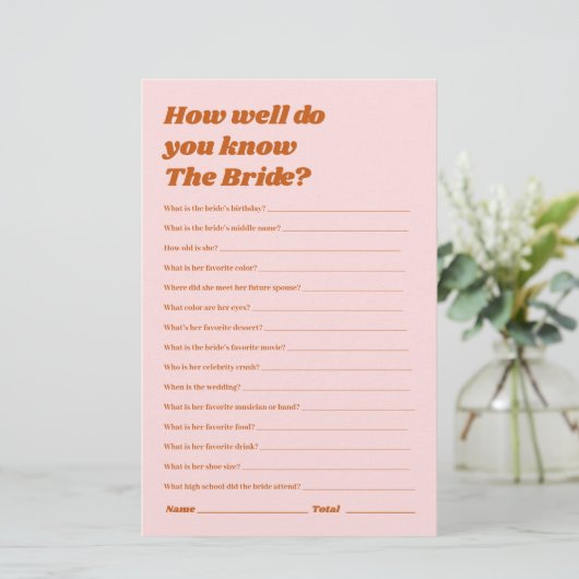 新婦のブライダルシャワー (スタンド正面)