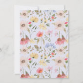 新婦のブライダルシャワー 招待状 (裏面)