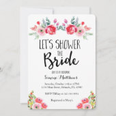 新婦のブライダルフローラの招待 招待状 (正面)