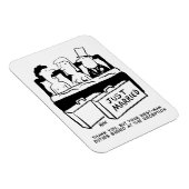 新婦のベストマンへの贈り物 - 結婚式の夜に新婦と新郎と一緒に マグネット (右側)