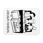 新婦のベストマンへの贈り物 - 結婚式当夜の新婦新郎との同床 マグネット (横)