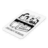 新婦のベストマンへの贈り物 - 結婚式当夜の新婦新郎との同床 マグネット (左側)