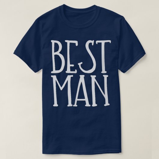 新婦のベストマン 結婚式 仲間 花嫁 花婿 兄弟 独身 Tシャツ (デザイン正面)