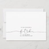 新婦のメッセージの素晴らしい父親へ (正面)