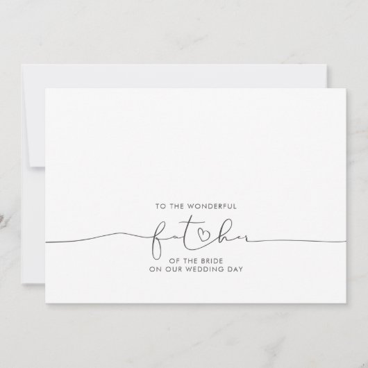 新婦のメッセージの素晴らしい父親へ (正面)