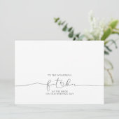 新婦のメッセージの素晴らしい父親へ (スタンド正面)