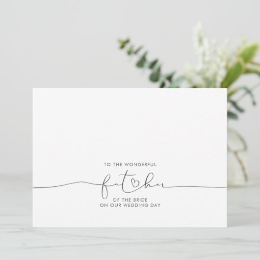 新婦のメッセージの素晴らしい父親へ (スタンド正面)