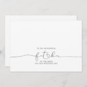 新婦のメッセージの素晴らしい父親へ (正面/裏面)