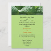 新婦の両親からの結婚式招待状 招待状 (正面)