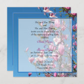 新婦の両親からの結婚式招待状 招待状 (正面/裏面)