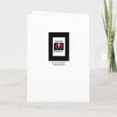 新婦の介添え人招待状 タキシード ユニーク A01 招待状 (裏面)