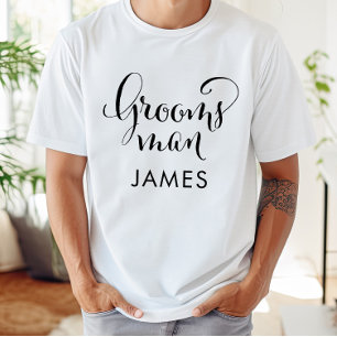 新婦の介添え人 カリグラフィー ウェディング ネーム Tシャツ