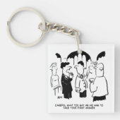 新婦の介添人から新郎への警告 キーホルダー (正面)