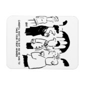 新婦の介添人から新郎への警告 マグネット (横)