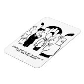 新婦の介添人から新郎への警告 マグネット (左側)