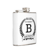 新婦の介添人イニシャル フラスク (右)