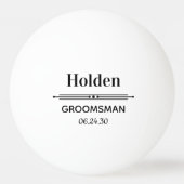 新婦の介添人オリジナル 卓球ボール (正面)