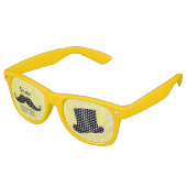 新婦の介添人 ヒゲとトップハット 大人パーティー レトロサングラス (アングル)