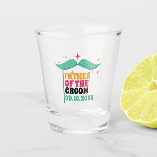 新婦の伝説的な父のためのヒゲショットグラス ショットグラス (正面)