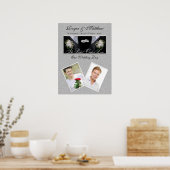 新婦の写真2 同性婚 ウェディングデーのスーツスタイル ポスター (キッチン)