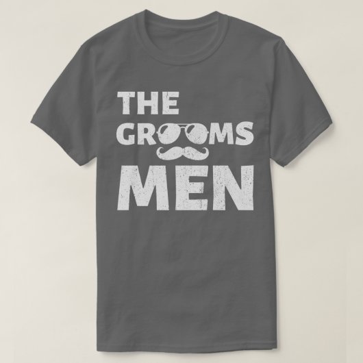 新婦の友人たちによる独身最後の夜 男の独身最後の夜 結婚式の仲間たち Tシャツ (デザイン正面)
