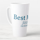 新婦の友達の名前を追加 現代 簡略化 カフェラテマグ (左アングル)