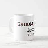 新婦の友達グループの参加者 結婚前のお祝いパーティーに追加する名前 コーヒーマグカップ (正面左)