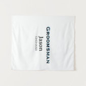 新婦の友達グループの名前を追加 タペストリー (正面(横))