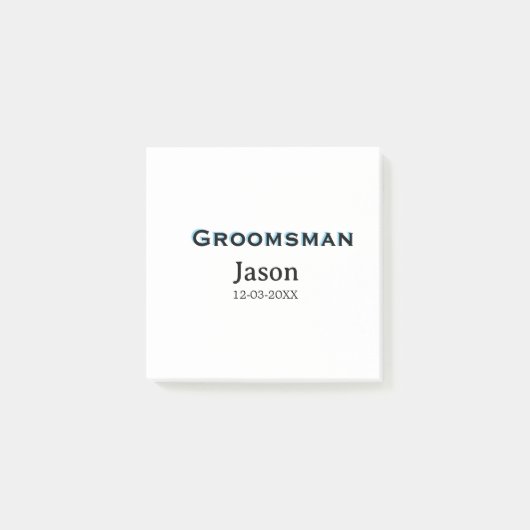 新婦の友達グループの名前を追加 ポストイット (正面)