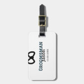 新婦の友達グループの名前を追加 ラゲッジタグ (正面縦)