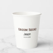 新婦の友達グループの名前を追加 紙コップ (裏面)