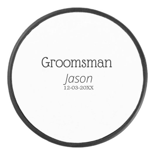 新婦の友達パーティー 名前を追加 現代 簡略 アイスホッケーパック (正面)