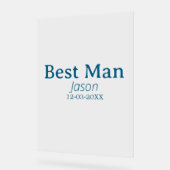 新婦の友達パーティー 名前を追加 現代 簡略 アクリルサイン (傾斜)