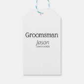 新婦の友達パーティー 名前を追加 現代 簡略 ギフトタグ (裏面)