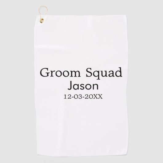 新婦の友達パーティー 名前を追加 現代 簡略 ゴルフタオル (正面)