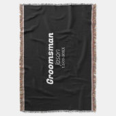 新婦の友達パーティー 名前を追加 現代 簡略 スローブランケット (正面縦)