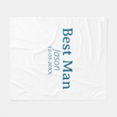 新婦の友達パーティー 名前を追加 現代 簡略 フリースブランケット (正面(横))