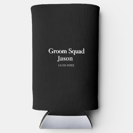 新婦の友達パーティー 名前を追加 現代 簡素 スリム缶クーラー (正面)