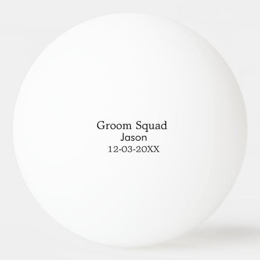 新婦の友達 パーティー 名前を追加 現代 簡素 卓球ボール (正面)
