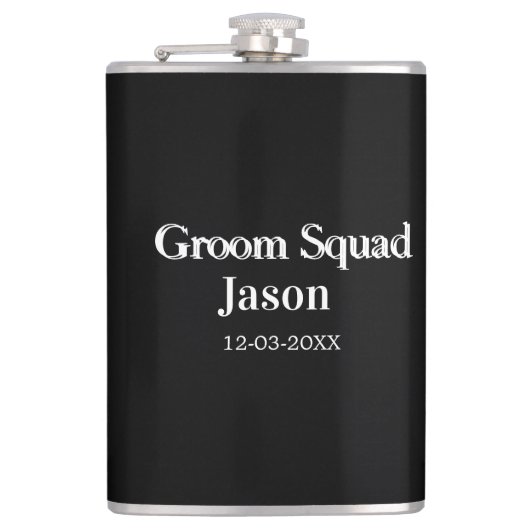 新婦の友達  結婚前パーティー 名前 現代 簡略 フラスク (正面)