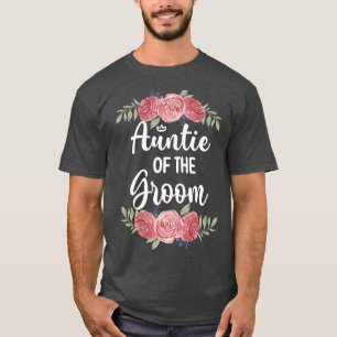 新婦の叔母 ウェディングパーティー 新婦のシャワーTシャツ Tシャツ