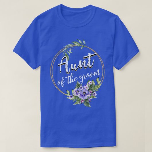 新婦の叔母 ウェディング バチェラーパーティー 叔母 Tシャツ (デザイン正面)