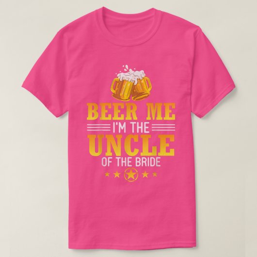 新婦の叔父です 夫婦で飲んでます Tシャツ (デザイン正面)