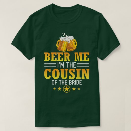 新婦の夫婦の従兄弟/姉妹です、乾杯！ Tシャツ (デザイン正面)
