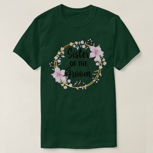新婦の姉妹シャワー ウェディングデー 新婦の姉妹 Tシャツ (デザイン正面)