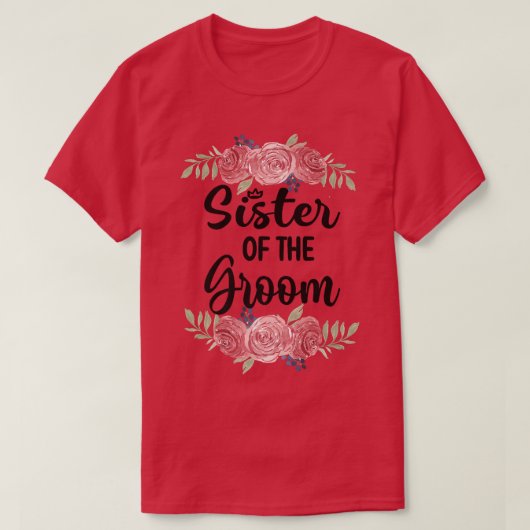 新婦の姉妹 ウェディングパーティー 新婦のシャワー シス Tシャツ (デザイン正面)