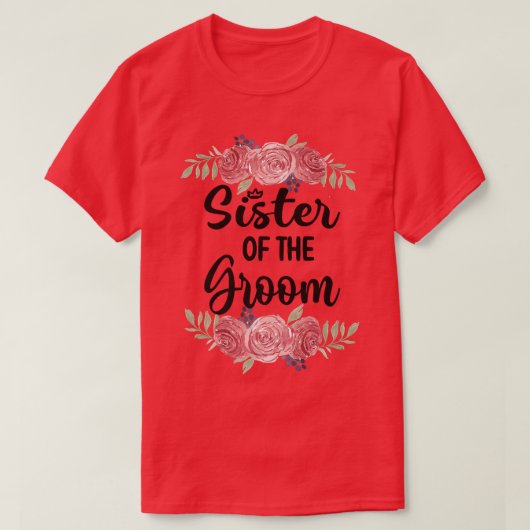 新婦の姉妹 ウェディングパーティー 新郎のシャワー 姉 Tシャツ (デザイン正面)